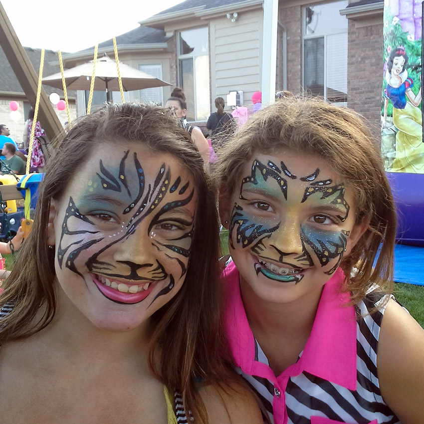 Mystical Tiger Face Painting