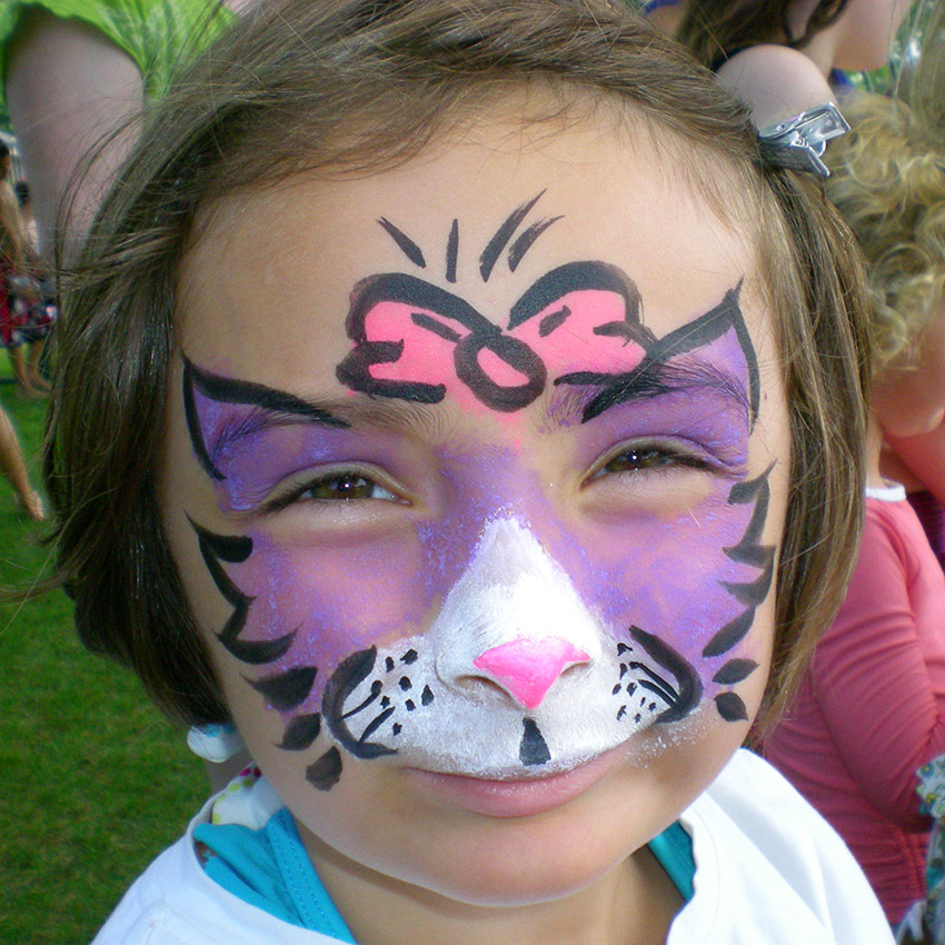 Kitty Cat Face Painting