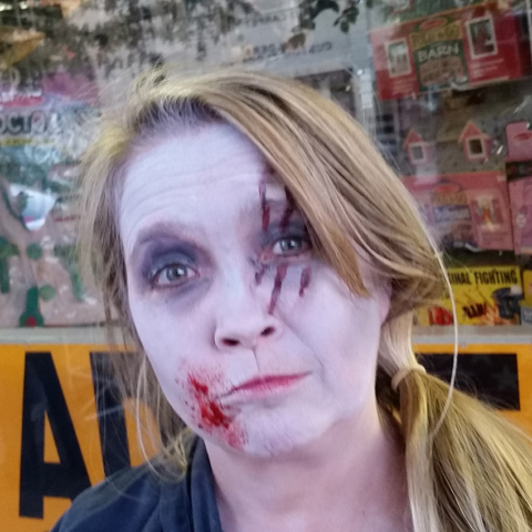 Zombie Face Painting